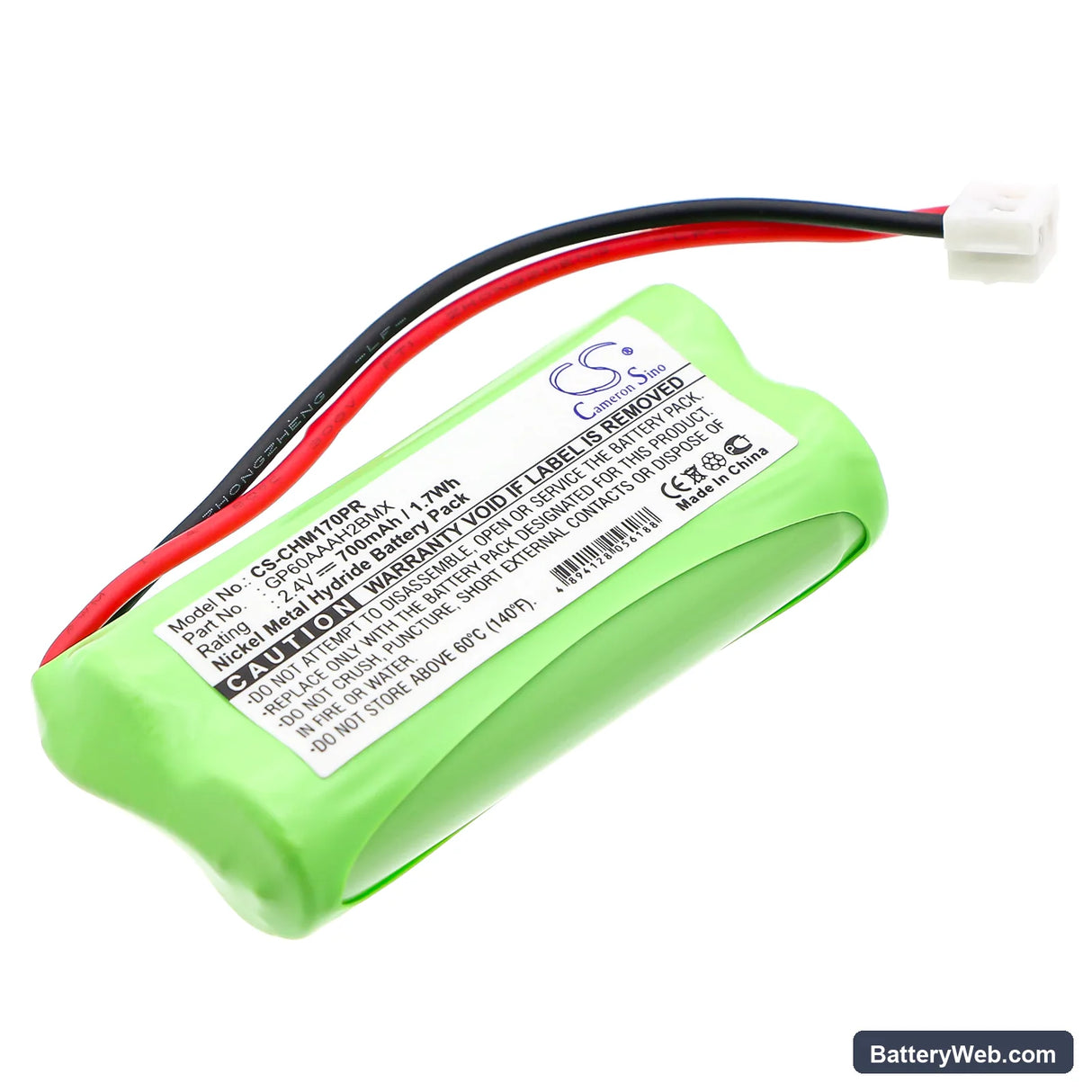 NTN Communications LT2001 Replacement Battery, 2.4V, 700mAh, Ni-MH 1