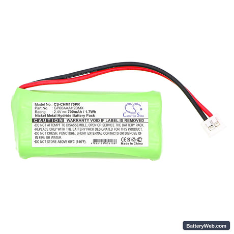 NTN Communications LT2001 Replacement Battery, 2.4V, 700mAh, Ni-MH 3
