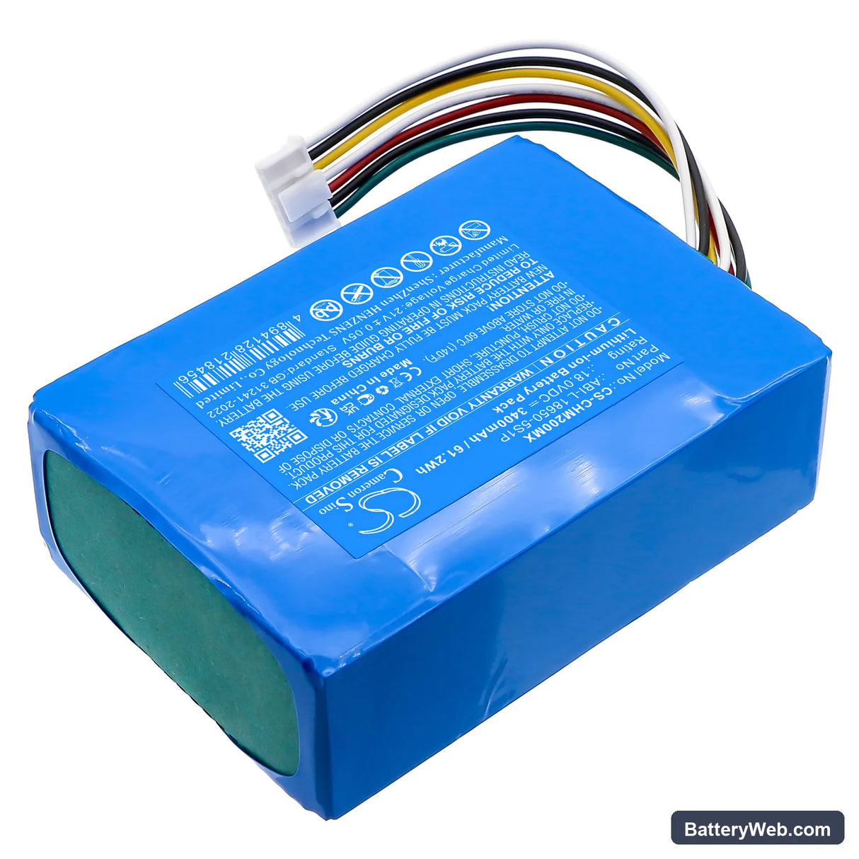 Chattanooga Intelect Legend 2 Ultrasound Replacement Battery, 18V, 3400mAh, Li-ion 2