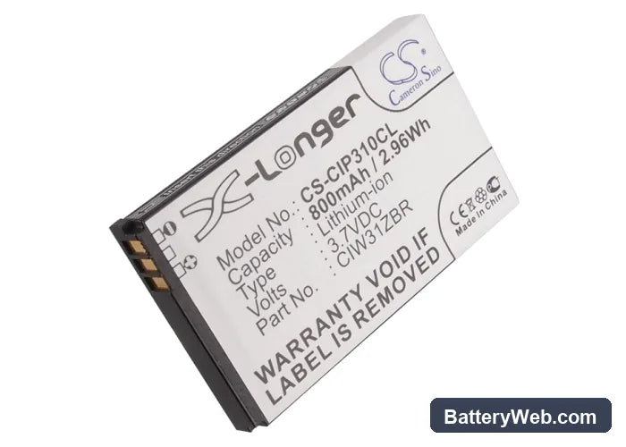 Cisco Linksys WIP310 Replacement Battery, 3.7V, 800mAh, Li-ion 5