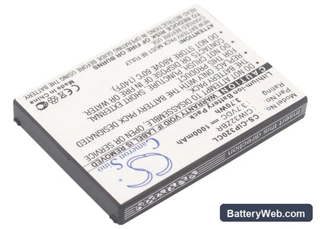 Cisco Linksys WIP300 Replacement Battery, 3.7V, 1000mAh, Li-ion 2