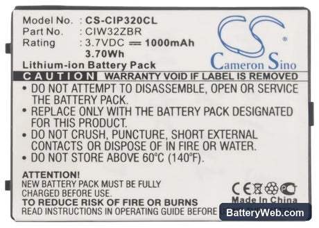 Cisco Linksys WIP300 Replacement Battery, 3.7V, 1000mAh, Li-ion 5