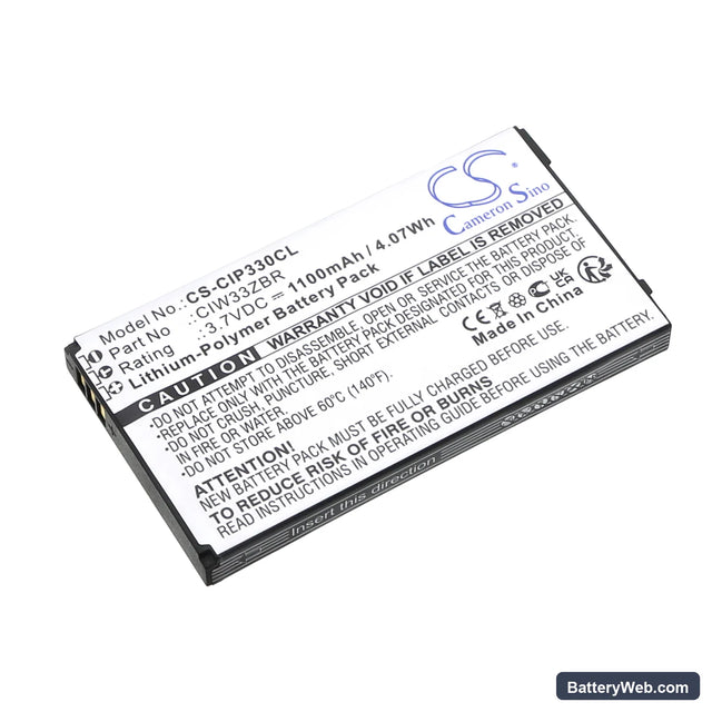 Cisco Linksys WIP330 Replacement Battery, 3.7V, 1100mAh, Li-Polymer 1