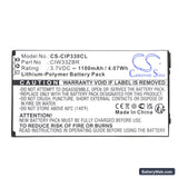 Cisco Linksys WIP330 Replacement Battery, 3.7V, 1100mAh, Li-Polymer 3