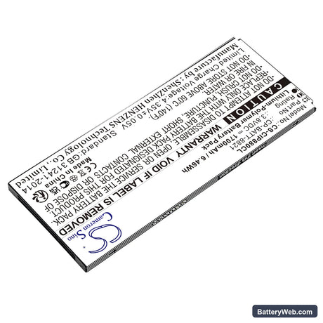 Cisco 8800 Replacement Battery, 3.8V, 1700mAh, Li-Polymer 2