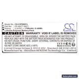 Cisco 8800 Replacement Battery, 3.8V, 1700mAh, Li-Polymer 5