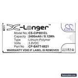 Cisco 8800 Replacement Battery, 3.8V, 2400mAh, Li-Polymer 5