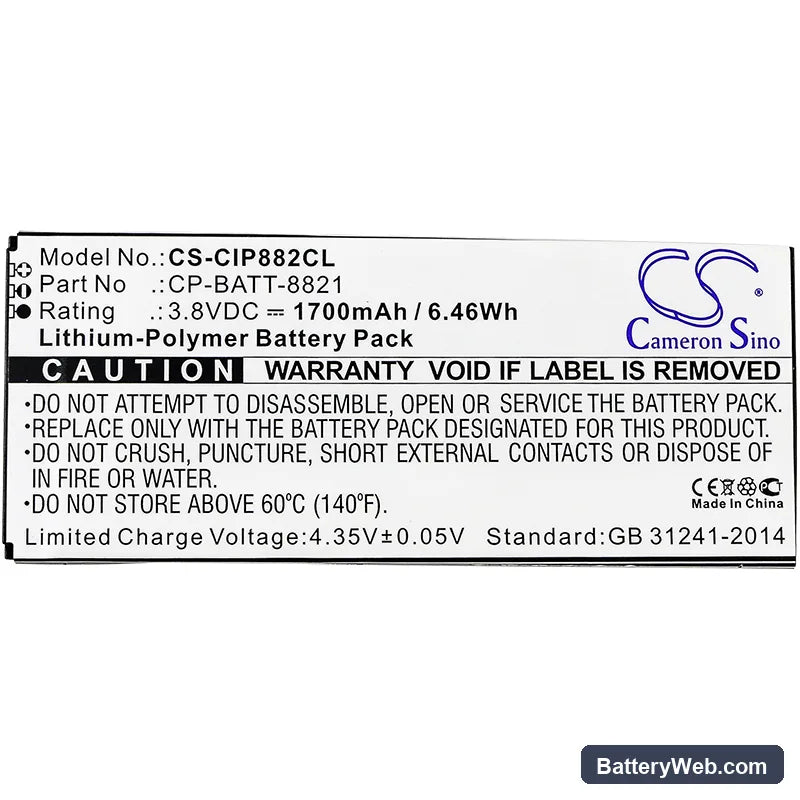 Cisco CP-8821-EX-K9-BUN Replacement Battery, 3.8V, 1700mAh, Li-Polymer 5