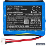 Clarke-Tech CT Triple Replacement Battery, 11.1V, 2600mAh, Li-ion 3
