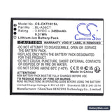 Cricket Debut Smart Replacement Battery, 3.8V, 2450mAh, Li-ion 3