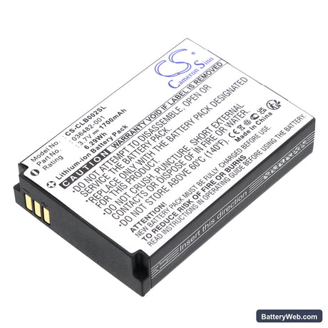 Columbia Omni-Heat Replacement Battery, 3.7V, 1700mAh, Li-ion 1