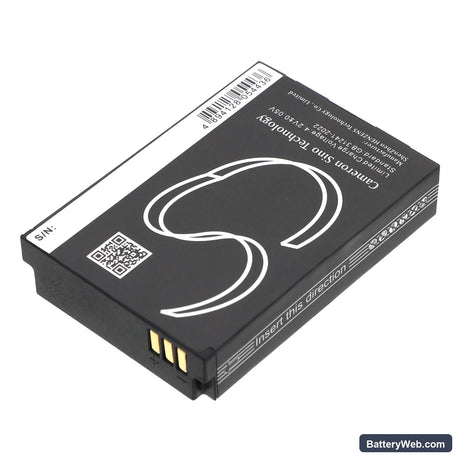 Columbia Omni-Heat Replacement Battery, 3.7V, 1700mAh, Li-ion 3