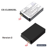 Columbia Omni-Heat Replacement Battery, 3.7V, 1700mAh, Li-ion 6