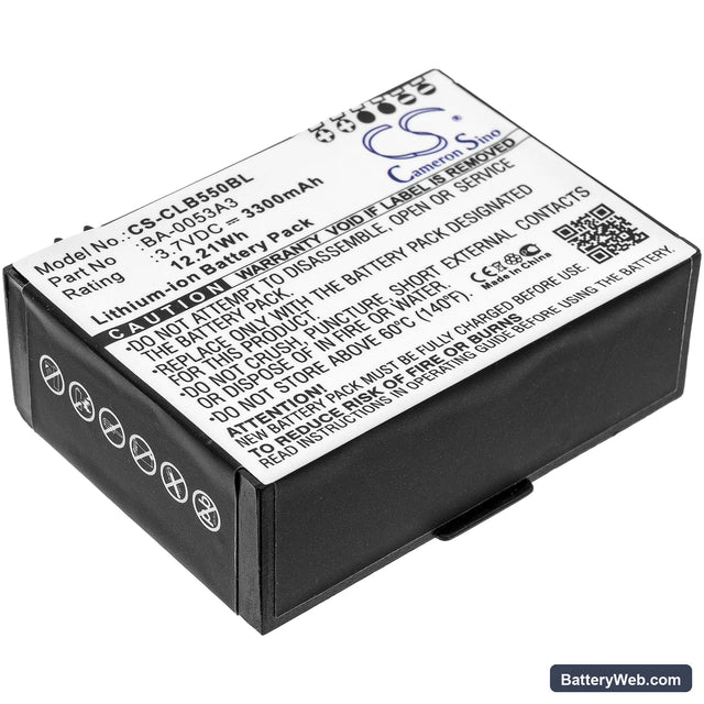 CipherLab CP55 Replacement Battery, 3.7V, 3300mAh, Li-ion 1