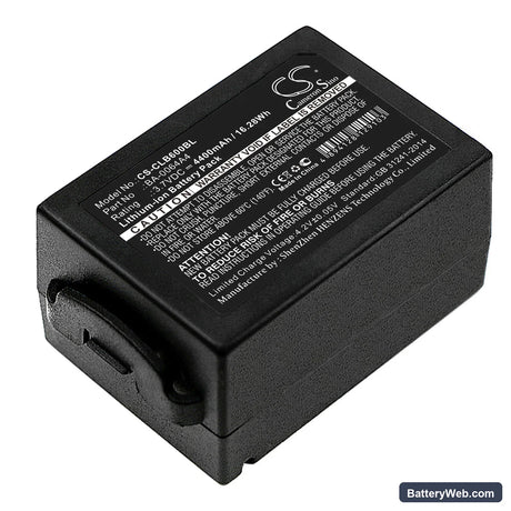 CipherLab CP60 Replacement Battery, 3.7V, 4400mAh, Li-ion 1