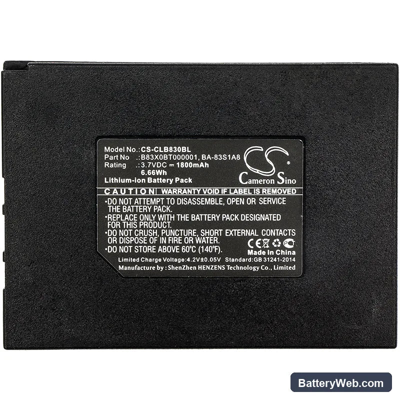 Metrologic SP5600 Replacement Battery, 3.7V, 1800mAh, Li-ion 3