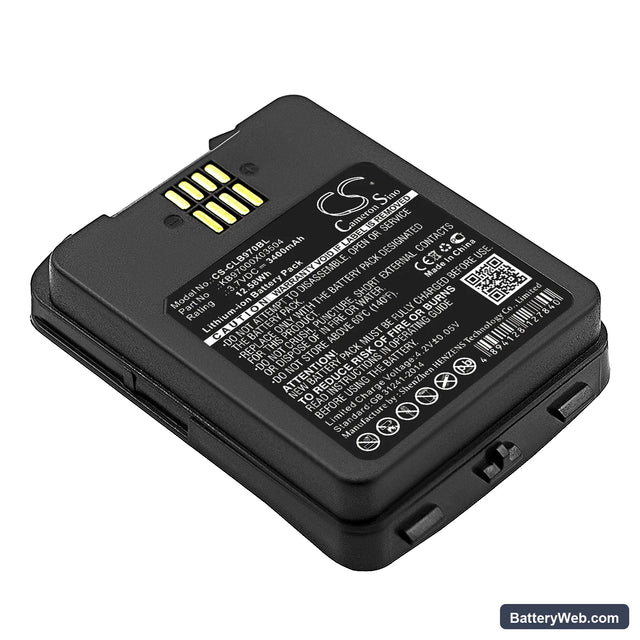 CipherLab 9700 Replacement Battery, 3.7V, 3400mAh, Li-ion 1