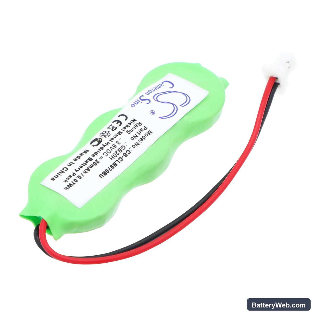 CipherLab 9700 Replacement Battery, 3.6V, 20mAh, Ni-MH 2