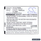 Cilico F880 Replacement Battery, 3.8V, 5600mAh, Li-ion 5