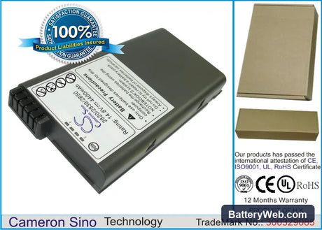 Clevo 2820 Replacement Battery, 14.8V, 3600mAh, Li-ion 1