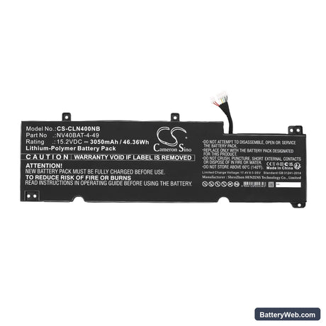 Sony VAIO FH14 Replacement Battery, 15.2V, 3050mAh, Li-ion 3
