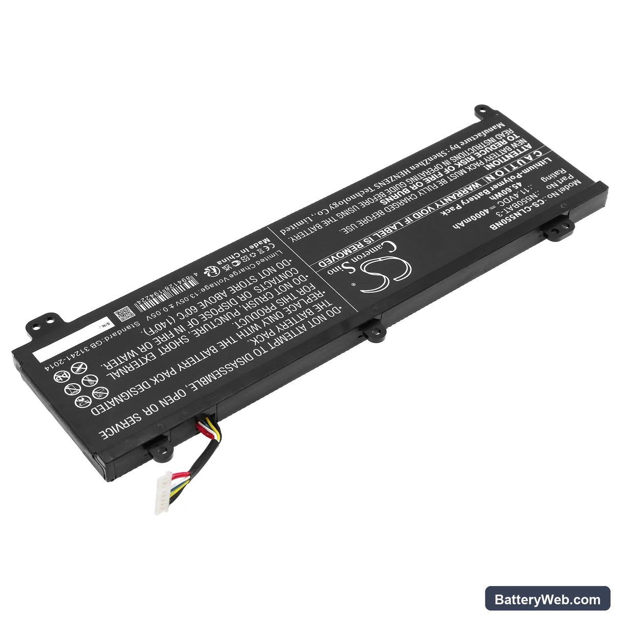 Machenike F57-D4 Replacement Battery, 11.4V, 4000mAh, Li-Polymer 2
