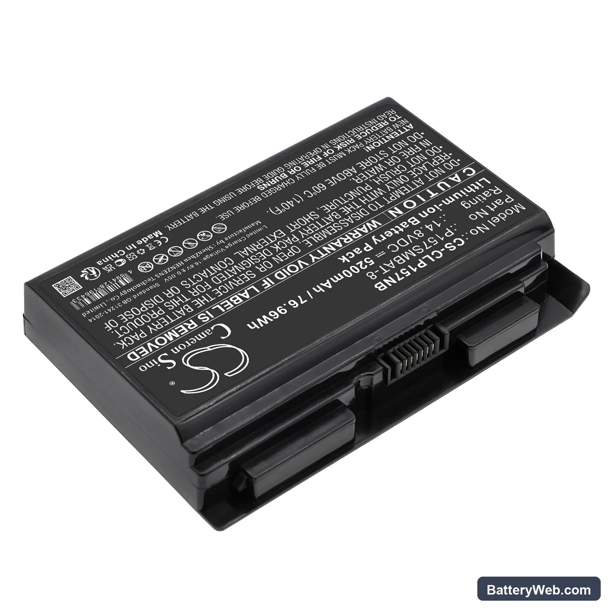 Schenker XMG P503-4OB Replacement Battery, 14.8V, 5200mAh, Li-ion 2