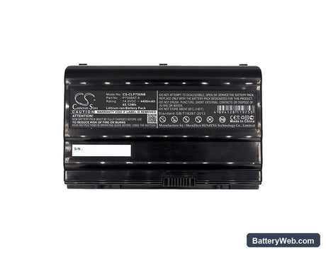 Sager NP9772 Replacement Battery, 14.8V, 4400mAh, Li-ion 5