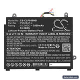 Sager NP8953 Replacement Battery, 15.2V, 3500mAh, Li-Polymer 3