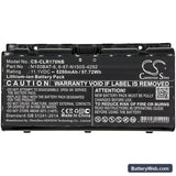 Clevo N170RD Replacement Battery, 11.1V, 5200mAh, Li-ion 3