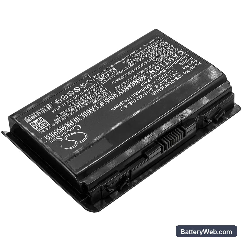 Sager 7358 Replacement Battery, 14.8V, 5200mAh, Li-ion 2