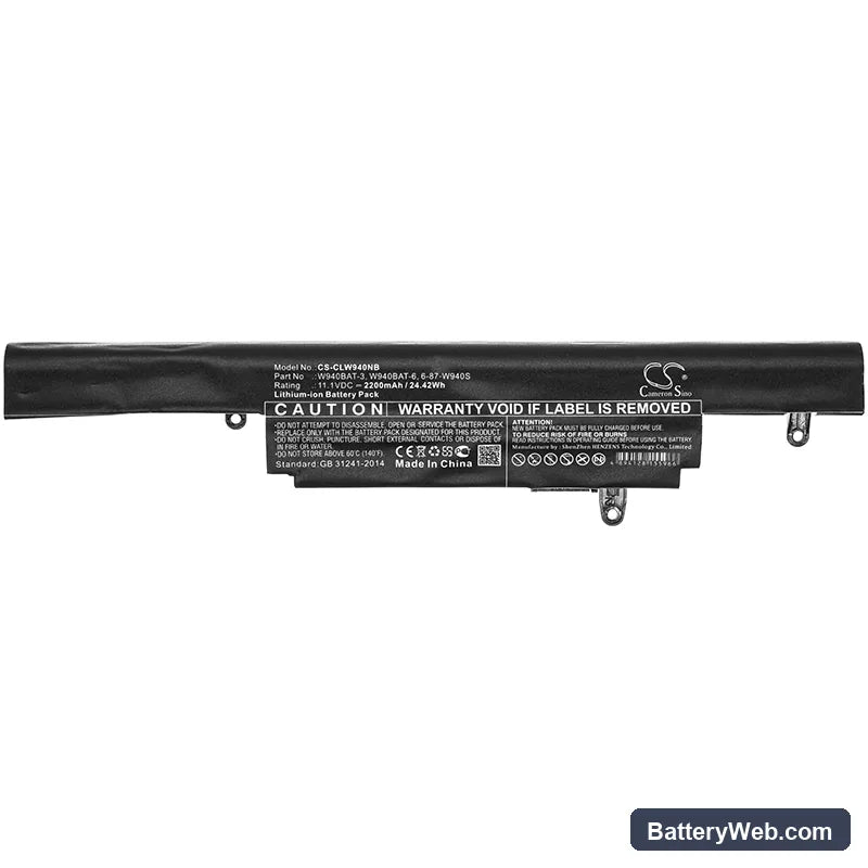Clevo Premium Tv Xs3210 Replacement Battery, 11.1V, 2200mAh, Li-ion 5