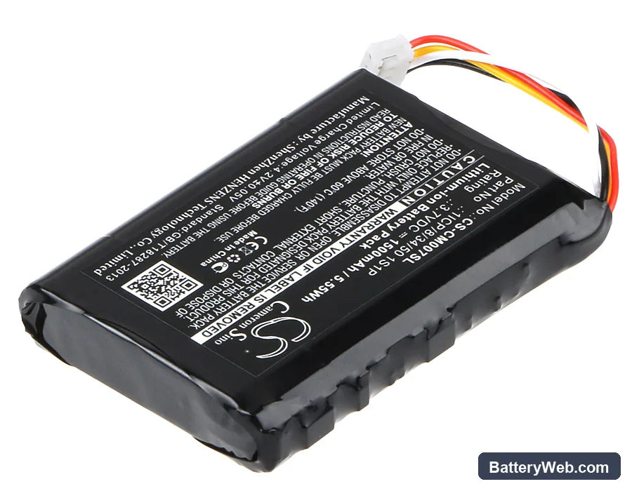 Custom Battery Pack Replacement Battery, 3.7V, 1500mAh, Li-ion 2