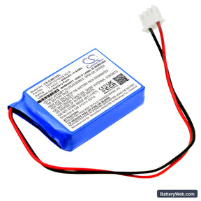Custom Battery Pack Replacement Battery, 7.4V, 600mAh, Li-ion 1