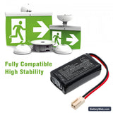 Neptolux EVE B0408 Replacement Battery, 7.4V, 700mAh, Li-Polymer 6
