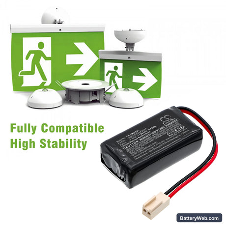 Neptolux EVE B0408 Replacement Battery, 7.4V, 700mAh, Li-Polymer 6