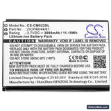 Custom Battery Pack Replacement Battery, 3.7V, 3000mAh, Li-ion 3