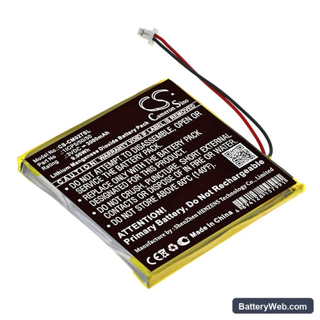 Custom Battery Pack Replacement Battery, 3V, 3000mAh, Li-MnO2 1