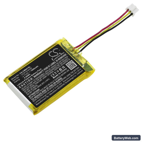 Custom Battery Packs Replacement Battery, 3.7V, 1800mAh, Li-Polymer 1