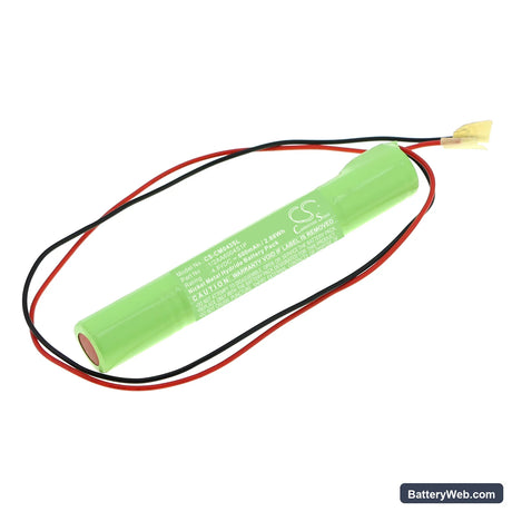 Custom Battery Packs Replacement Battery, 4.8V, 600mAh, Ni-MH 1