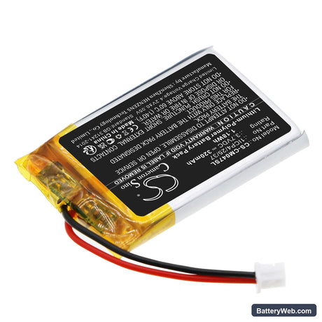 Custom Battery Packs Replacement Battery, 3.7V, 320mAh, Li-Polymer 2
