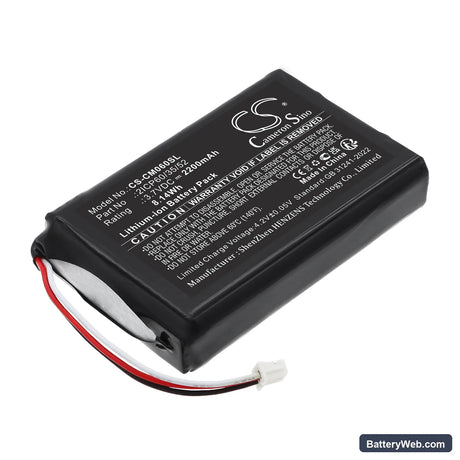 Custom Battery Pack Replacement Battery, 3.7V, 2200mAh, Li-ion 1