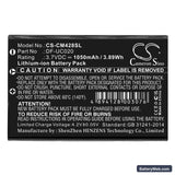 Creative DiVi CAM 428 Portable MP3 Player Replacement Battery, 3.7V, 1050mAh, Li-ion 3