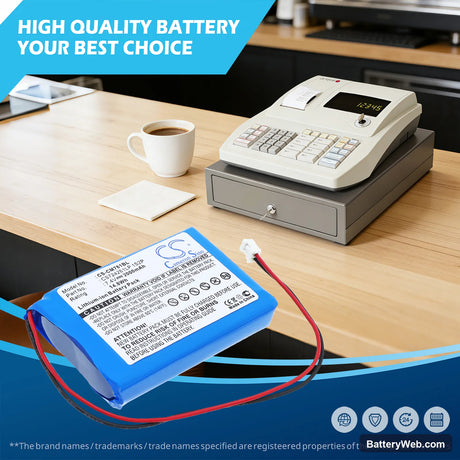 Olympia CM75 Replacement Battery, 7.4V, 2000mAh, Li-Polymer 6