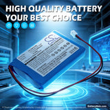 Olympia CM75 Replacement Battery, 7.4V, 2000mAh, Li-Polymer 7