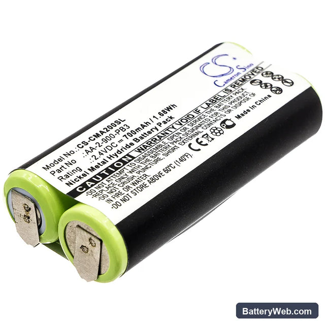 Clarisonic Mia 2 Replacement Battery, 2.4V, 700mAh, Ni-MH 1
