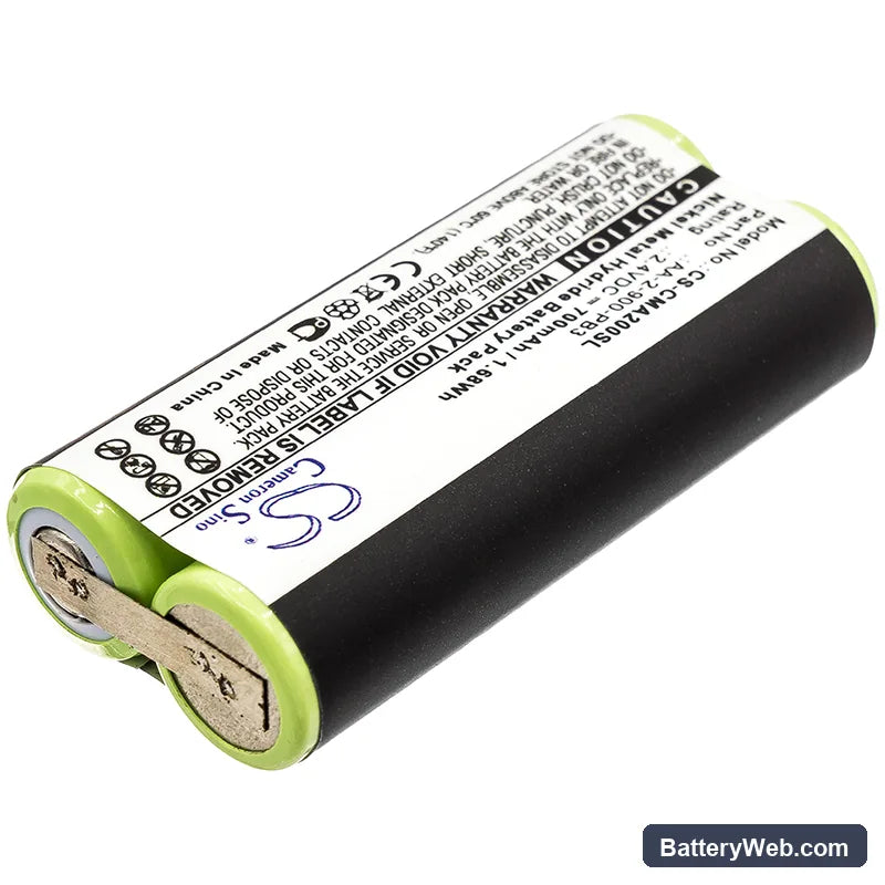 Clarisonic Mia 2 Replacement Battery, 2.4V, 700mAh, Ni-MH 2