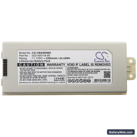COMEN C80 Replacement Battery, 11.1V, 2200mAh, Li-ion 3