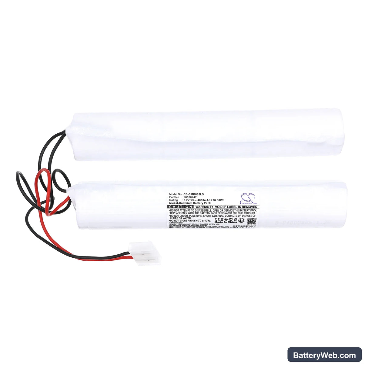 Candelux M-BA 8-65.3 Replacement Battery, 7.2V, 4000mAh, Ni-CD 3