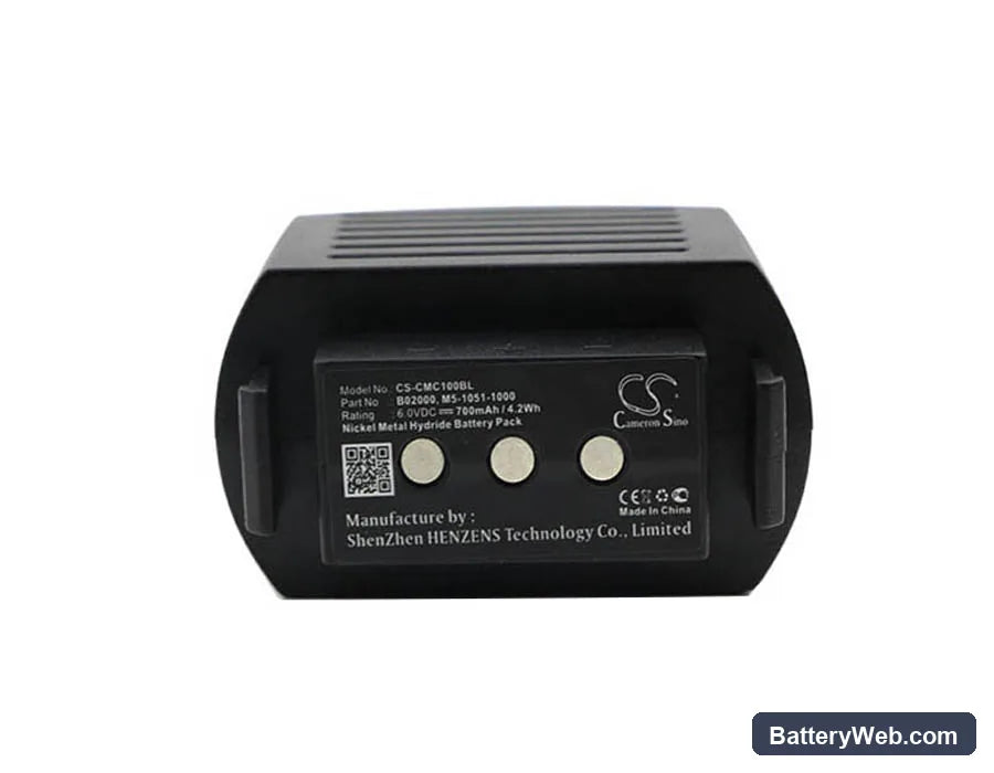 Cavotec Microcontrol MC-1000 Transmitter Replacement Battery, 6V, 700mAh, Ni-MH 3
